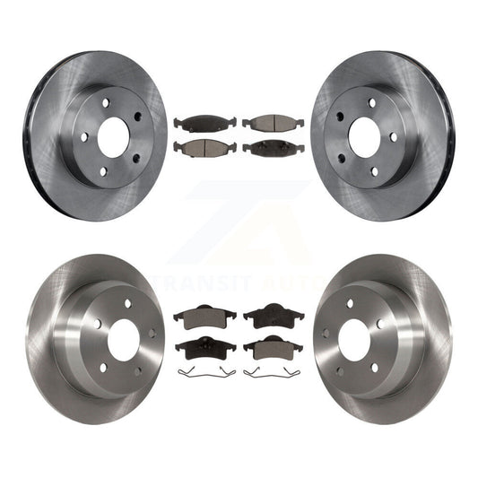 [Avant + Arrière] Kit de Disque et plaquette (céramique) de frein pour 1999-2002 Jeep Grand Cherokee avec Teves & ATE Caliper K8T-101001