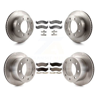 [Avant + Arrière] Kit de Disque et plaquette (céramique) de frein pour 2001-2002 Dodge Ram 2500 3500 K8T-101004