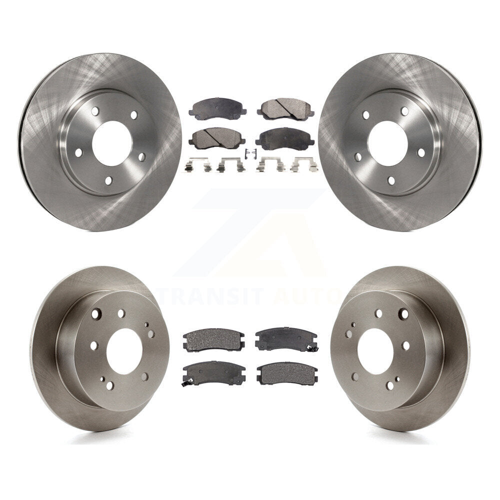 [Avant + Arrière] Kit de Disque et plaquette (céramique) de frein pour 2004-2006 Mitsubishi Galant 2.4L K8T-101008