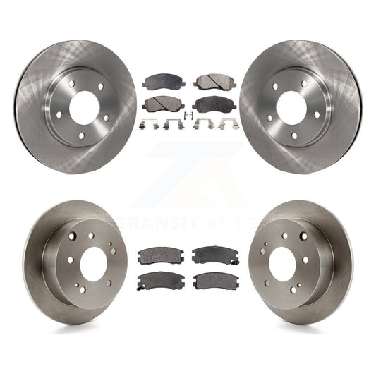 [Avant + Arrière] Kit de Disque et plaquette (céramique) de frein pour 2004-2006 Mitsubishi Galant 2.4L K8T-101008