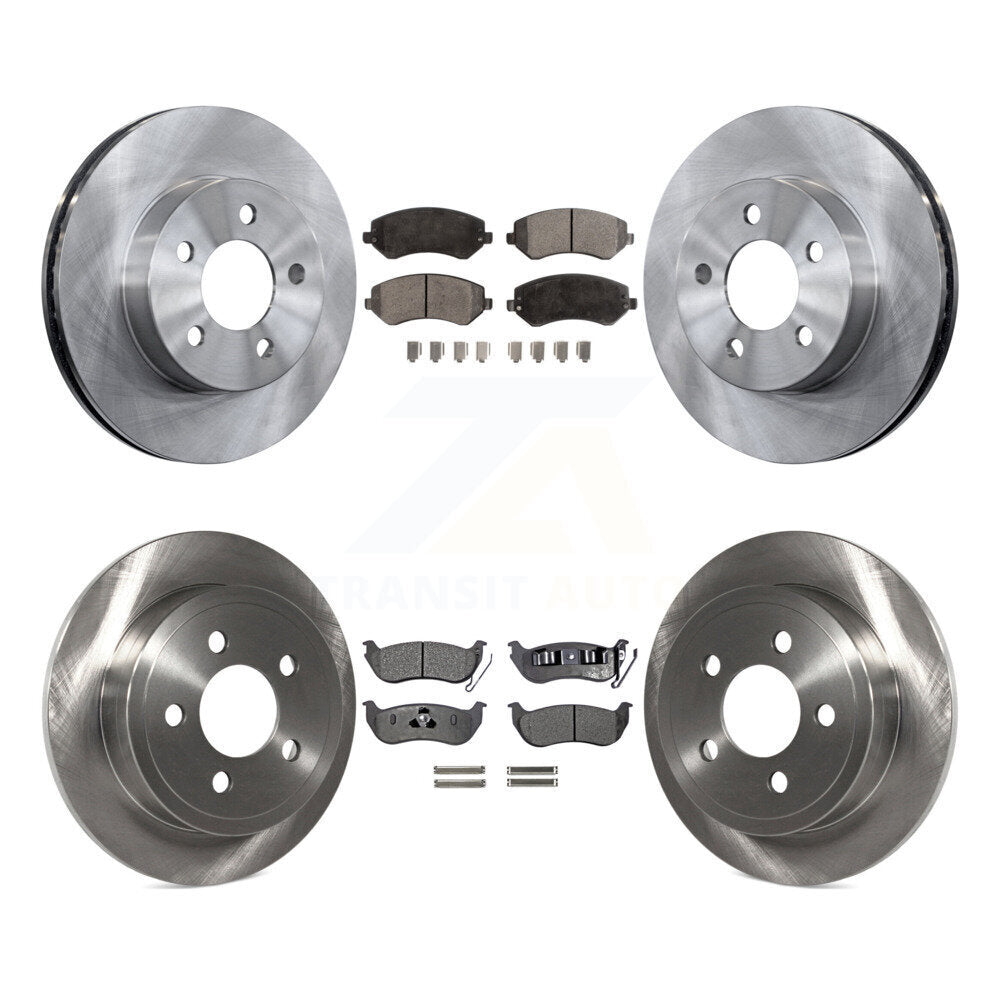 [Avant + Arrière] Kit de Disque et plaquette (céramique) de frein pour 2003-2007 Jeep Liberty K8T-101012