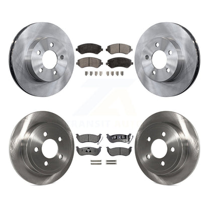 [Avant + Arrière] Kit de Disque et plaquette (céramique) de frein pour 2003-2007 Jeep Liberty K8T-101012
