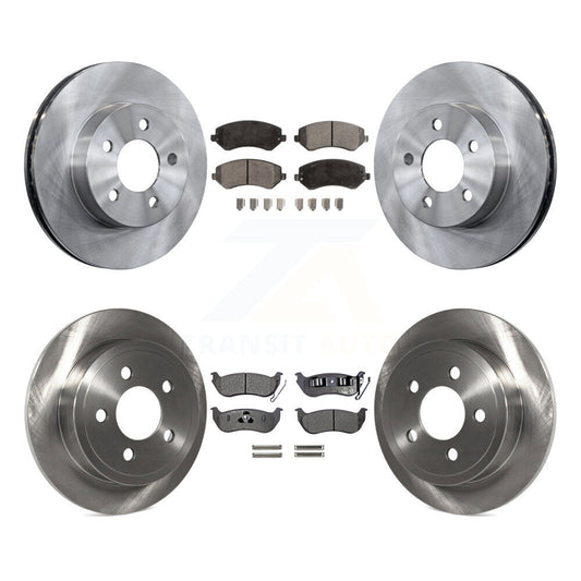 [Avant + Arrière] Kit de Disque et plaquette (céramique) de frein pour 2003-2007 Jeep Liberty K8T-101012