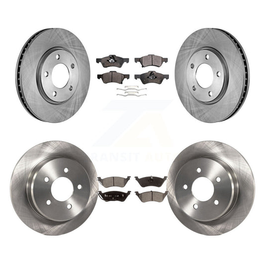 [Avant + Arrière] Kit de Disque et plaquette (céramique) de frein pour Dodge Grand Caravan Chrysler Town & Country Voyager K8T-101016