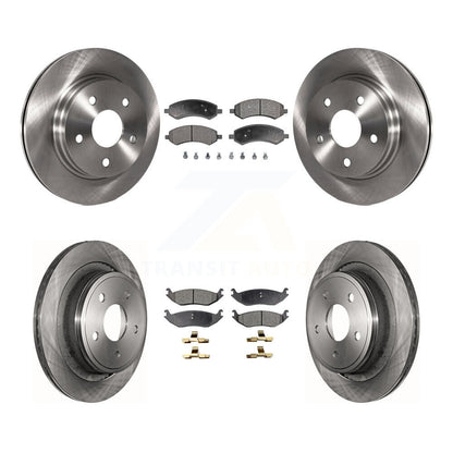 [Avant + Arrière] Kit de Disque et plaquette (céramique) de frein pour Ram 1500 Dodge Classic Durango Chrysler Aspen K8T-101017