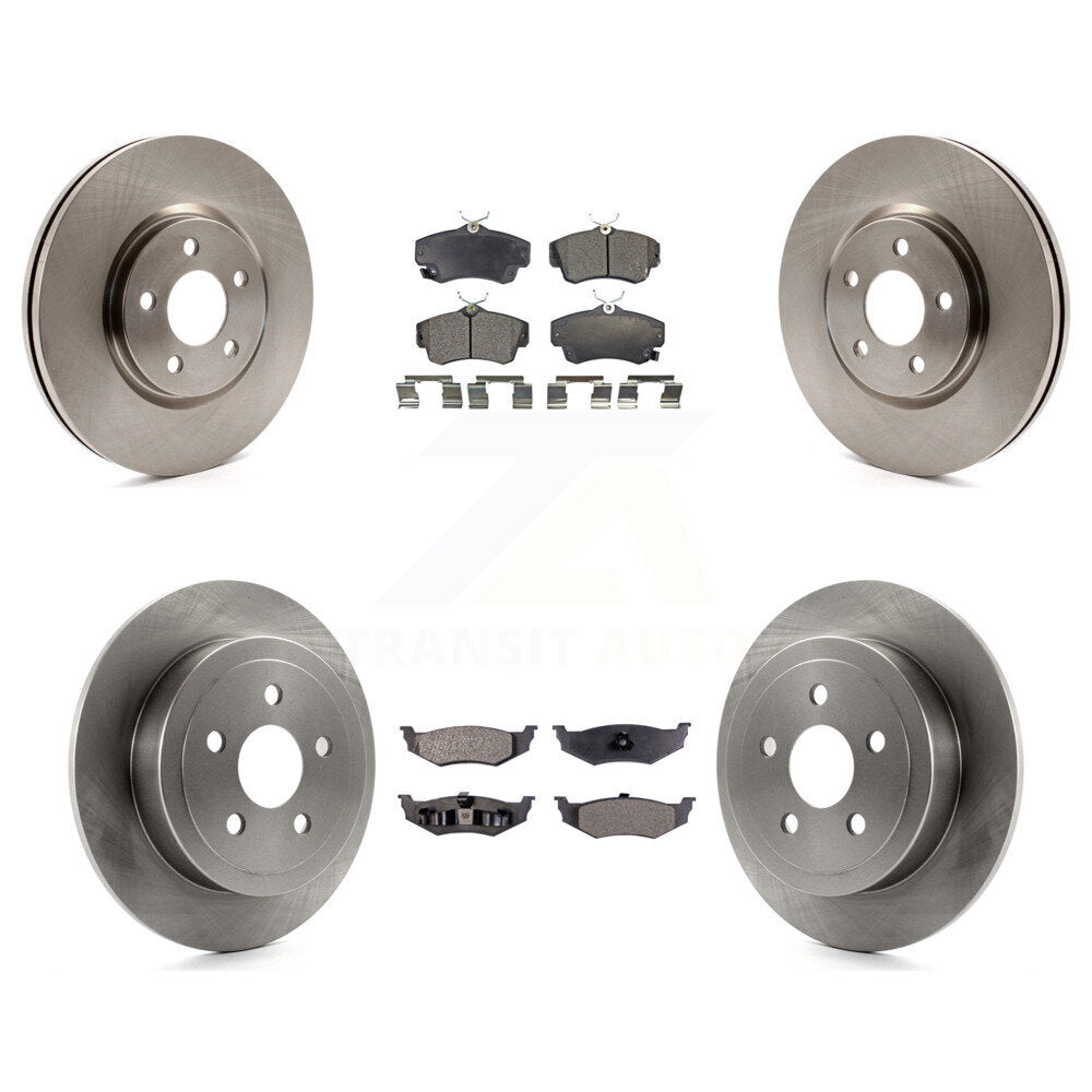 [Avant + Arrière] Kit de Disque et plaquette (céramique) de frein pour 2008-2009 Chrysler PT Cruiser Turbocharged K8T-101021