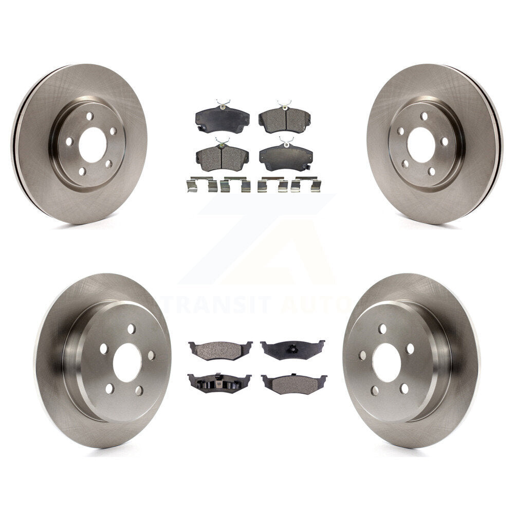 [Avant + Arrière] Kit de Disque et plaquette (céramique) de frein pour 2007 Chrysler PT Cruiser Turbocharged K8T-101022