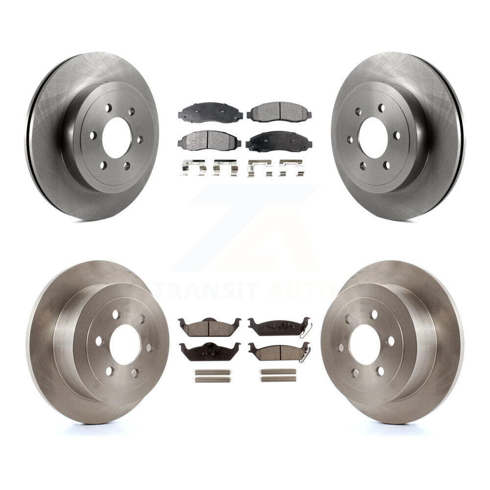 [Avant + Arrière] Kit de Disque et plaquette (céramique) de frein pour 2003-2004 Dodge Dakota K8T-101025