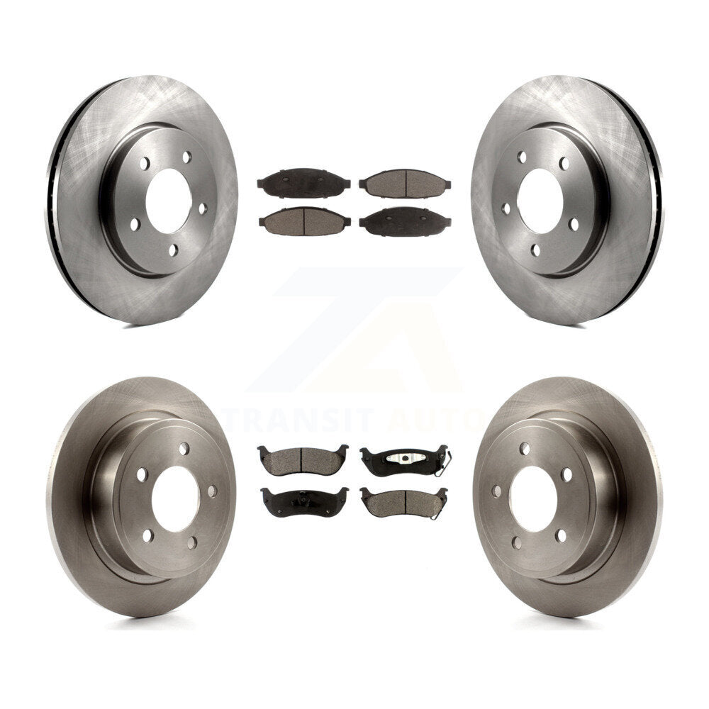 [Avant + Arrière] Kit de Disque et plaquette (céramique) de frein pour 2004-2008 Chrysler Pacifica K8T-101026
