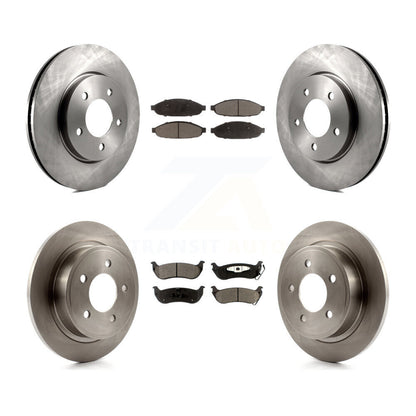 [Avant + Arrière] Kit de Disque et plaquette (céramique) de frein pour 2004-2008 Chrysler Pacifica K8T-101026