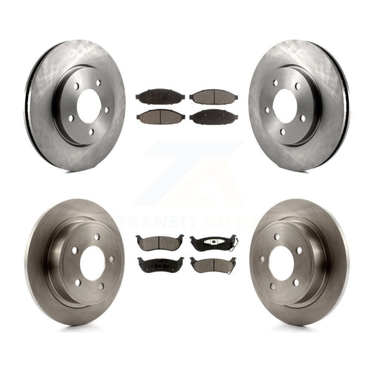 [Avant + Arrière] Kit de Disque et plaquette (céramique) de frein pour 2004-2008 Chrysler Pacifica K8T-101026