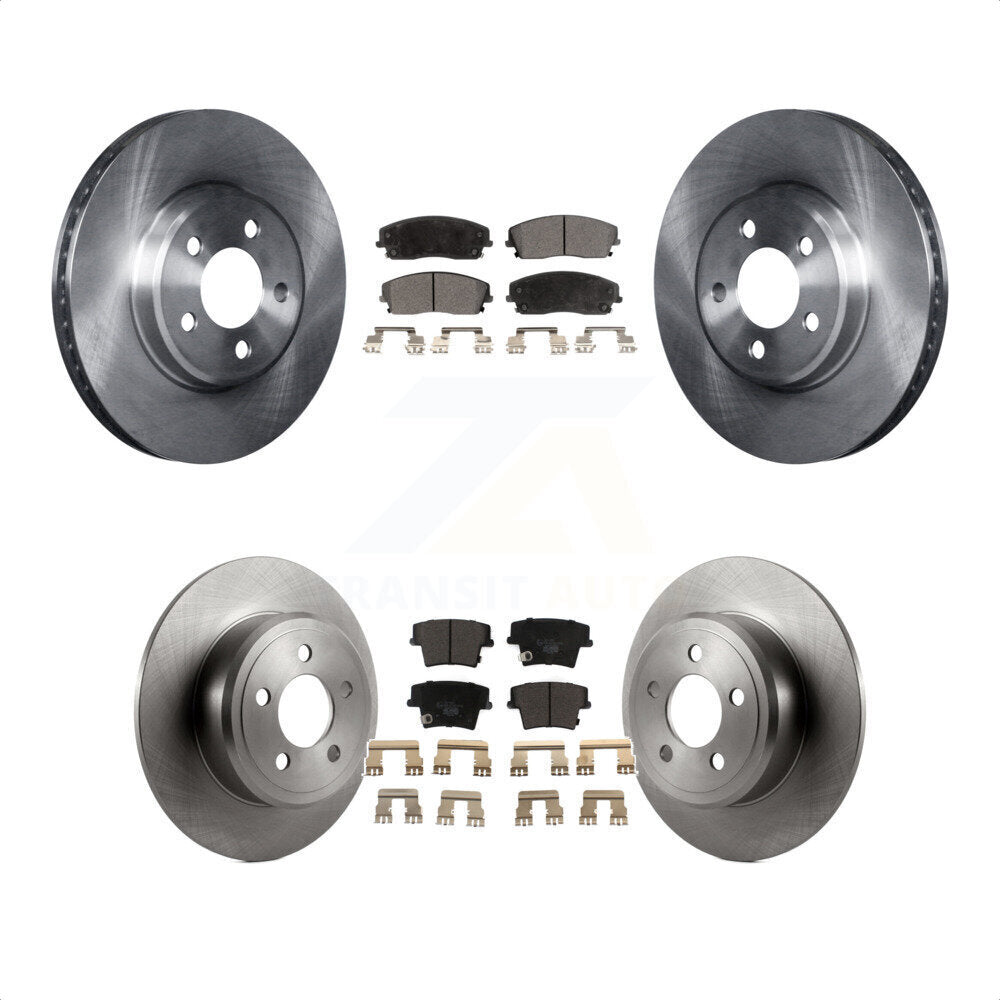 [Avant + Arrière] Kit de Disque et plaquette (céramique) de frein pour Dodge Charger Chrysler 300 Challenger Magnum K8T-101027 par Transit Auto