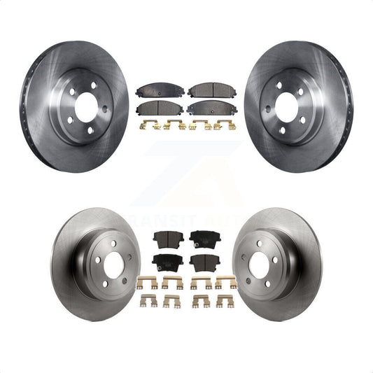 [Avant + Arrière] Kit de Disque et plaquette (céramique) de frein pour 2019-2021 Chrysler 300 RWD avec 5.7L K8T-101028 par Transit Auto