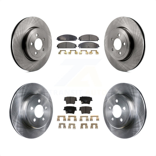 [Avant + Arrière] Kit de Disque et plaquette (céramique) de frein pour Dodge Charger Chrysler 300 Challenger Magnum K8T-101030 par Transit Auto