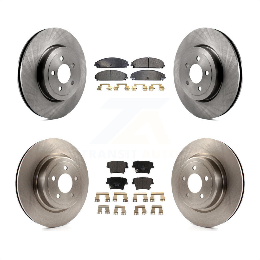 [Avant + Arrière] Kit de Disque et plaquette (céramique) de frein pour Dodge Charger avec Police Package K8T-101031 par Transit Auto