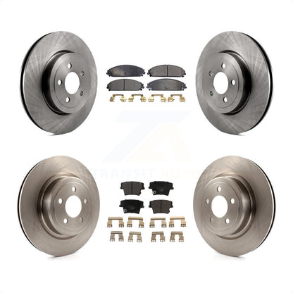 [Avant + Arrière] Kit de Disque et plaquette (céramique) de frein pour Dodge Charger avec Police Package K8T-101031 par Transit Auto
