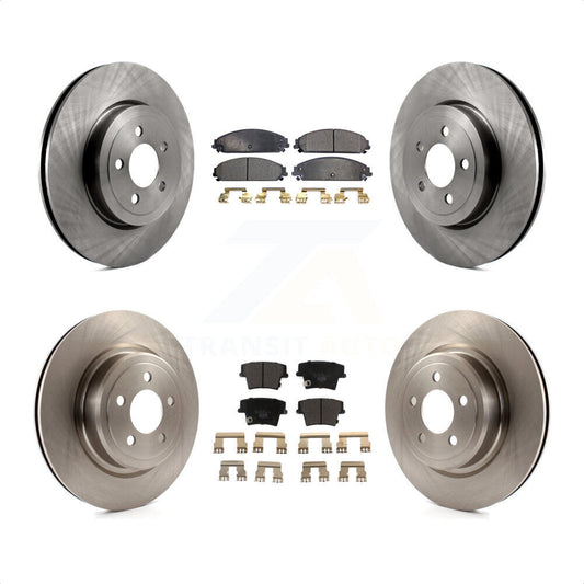 [Avant + Arrière] Kit de Disque et plaquette (céramique) de frein pour Dodge Charger avec Police Package K8T-101031 par Transit Auto