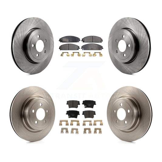 [Avant + Arrière] Kit de Disque et plaquette (céramique) de frein pour Dodge Charger avec Police Package K8T-101031