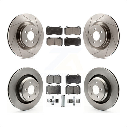 [Avant + Arrière] Kit de Disque et plaquette (céramique) de frein pour Dodge Charger Chrysler 300 Challenger Magnum K8T-101033 par Transit Auto