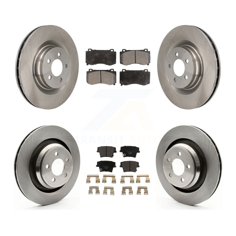 [Avant + Arrière] Kit de Disque et plaquette (céramique) de frein pour 2015 Dodge Charger R T Scat Pack avec 6.4L K8T-101034