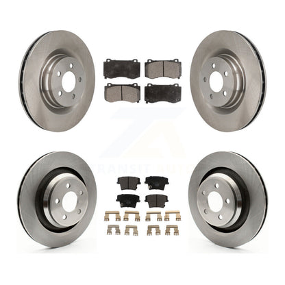 [Avant + Arrière] Kit de Disque et plaquette (céramique) de frein pour 2015 Dodge Charger R T Scat Pack avec 6.4L K8T-101034
