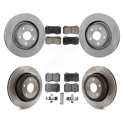 [Avant + Arrière] Kit de Disque et plaquette (céramique) de frein pour 2006-2010 Jeep Grand Cherokee SRT8 K8T-101036