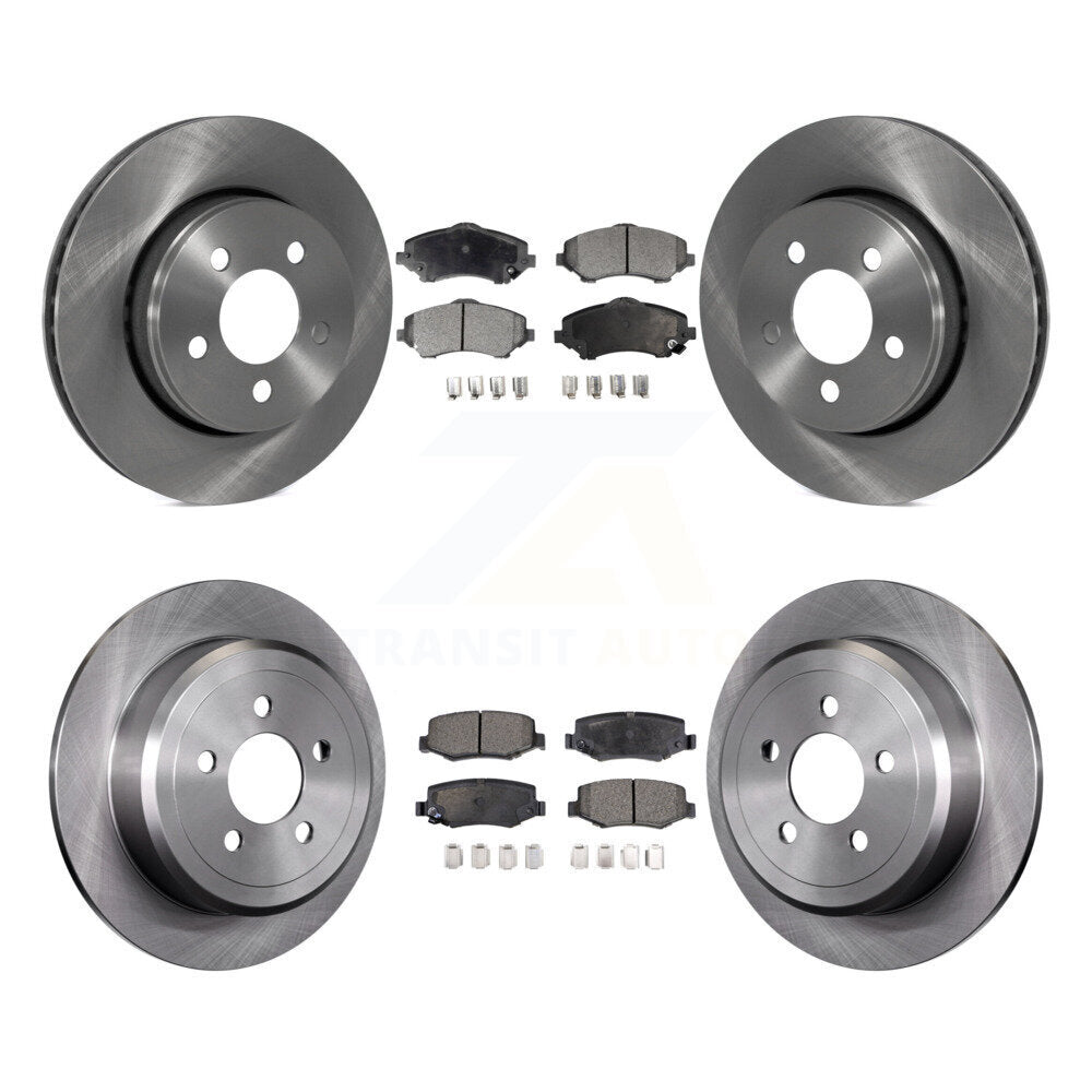 [Avant + Arrière] Kit de Disque et plaquette (céramique) de frein pour Jeep Liberty Dodge Nitro K8T-101045