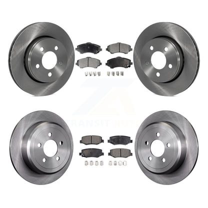 [Avant + Arrière] Kit de Disque et plaquette (céramique) de frein pour Jeep Liberty Dodge Nitro K8T-101045