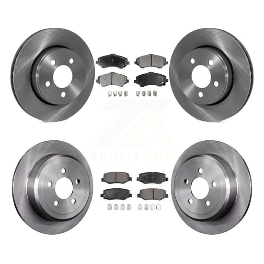 [Avant + Arrière] Kit de Disque et plaquette (céramique) de frein pour Jeep Liberty Dodge Nitro K8T-101045