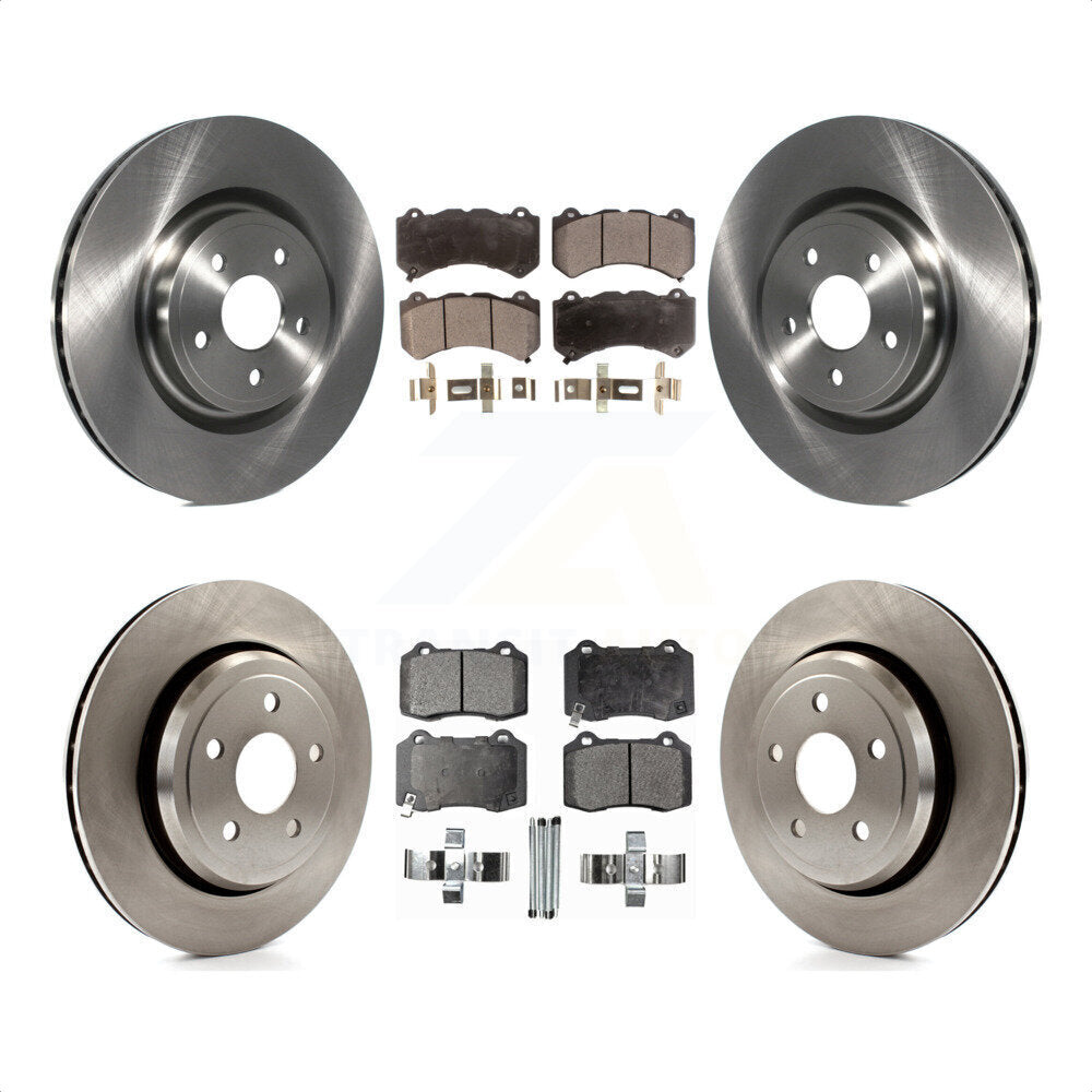 [Avant + Arrière] Kit de Disque et plaquette (céramique) de frein pour Jeep Grand Cherokee Dodge Durango K8T-101058 par Transit Auto