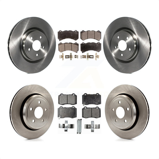 [Avant + Arrière] Kit de Disque et plaquette (céramique) de frein pour Jeep Grand Cherokee Dodge Durango K8T-101058 par Transit Auto