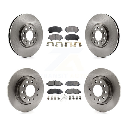 [Avant + Arrière] Kit de Disque et plaquette (céramique) de frein pour 2013-2016 Dodge Dart K8T-101061