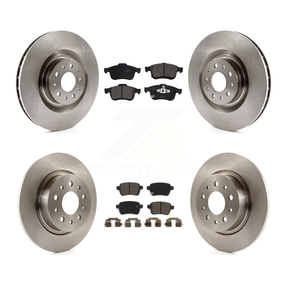 [Avant + Arrière] Kit de Disque et plaquette (céramique) de frein pour 2014-2020 Fiat 500L K8T-101066