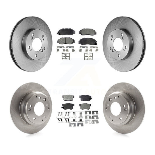 [Avant + Arrière] Kit de Disque et plaquette (céramique) de frein pour Acura Honda Odyssey Legend RL Isuzu Oasis K8T-101067