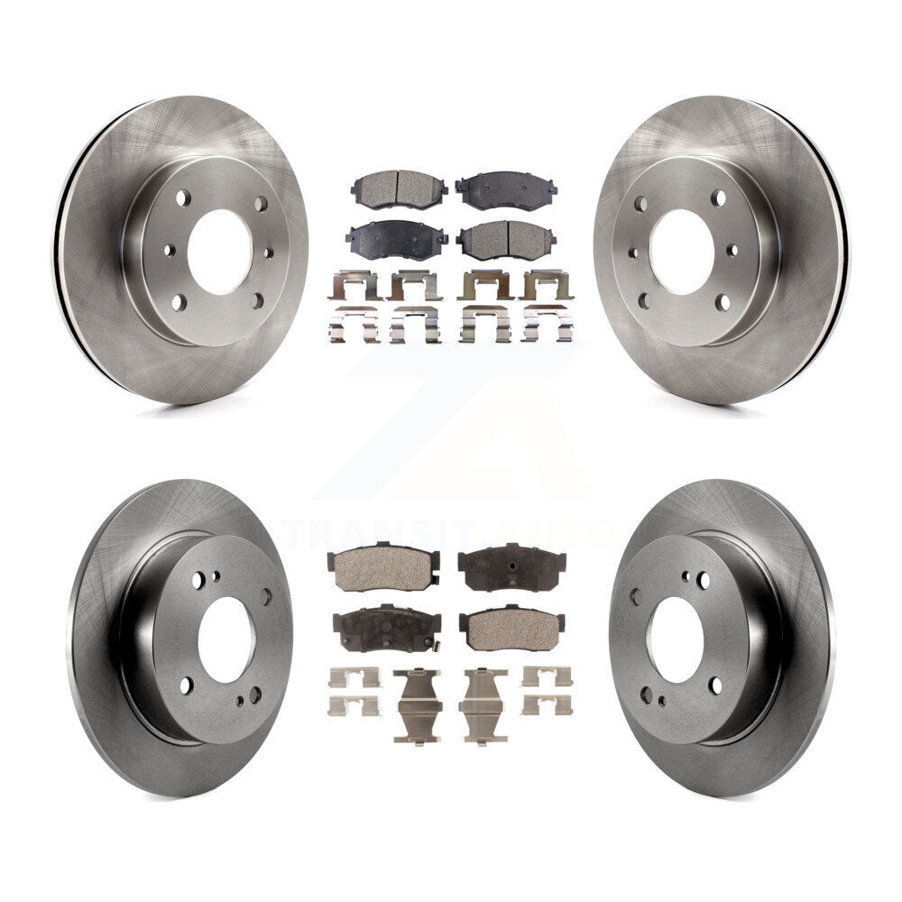 [Avant + Arrière] Kit de Disque et plaquette (céramique) de frein pour Nissan Sentra INFINITI G20 K8T-101073