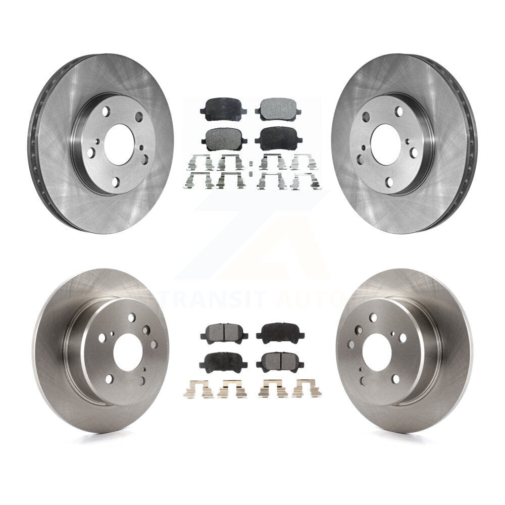 [Avant + Arrière] Kit de Disque et plaquette (céramique) de frein pour 2000-2004 Toyota Avalon K8T-101093