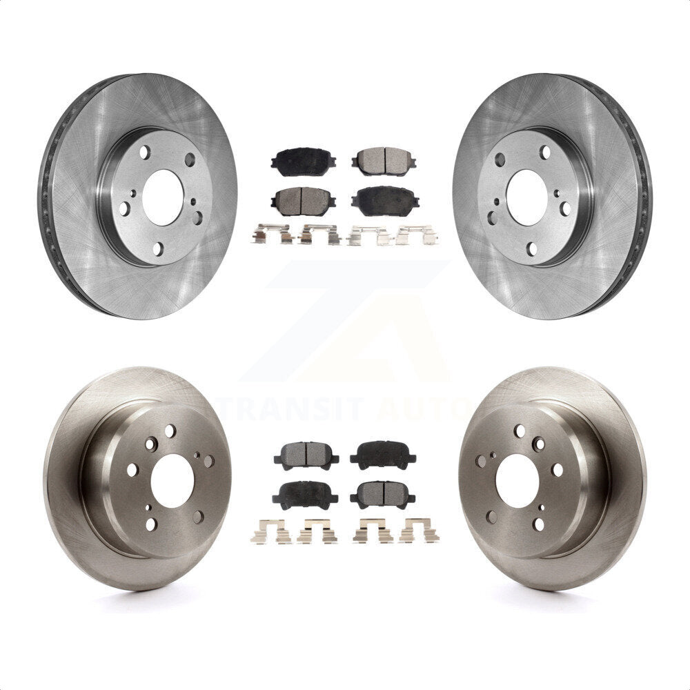 [Avant + Arrière] Kit de Disque et plaquette (céramique) de frein pour 2005-2006 Toyota Camry Base LE Vehicles Manufactured In USA K8T-101094 par Transit Auto
