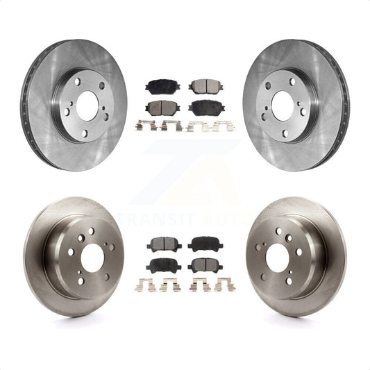 [Avant + Arrière] Kit de Disque et plaquette (céramique) de frein pour 2005-2006 Toyota Camry Base LE Vehicles Manufactured In USA K8T-101094 par Transit Auto
