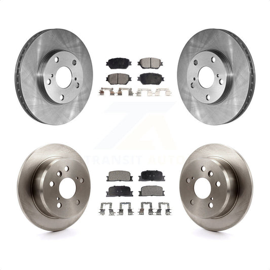 [Avant + Arrière] Kit de Disque et plaquette (céramique) de frein pour 2005-2006 Toyota Camry Base LE Vehicles Manufactured In Japan K8T-101095 par Transit Auto