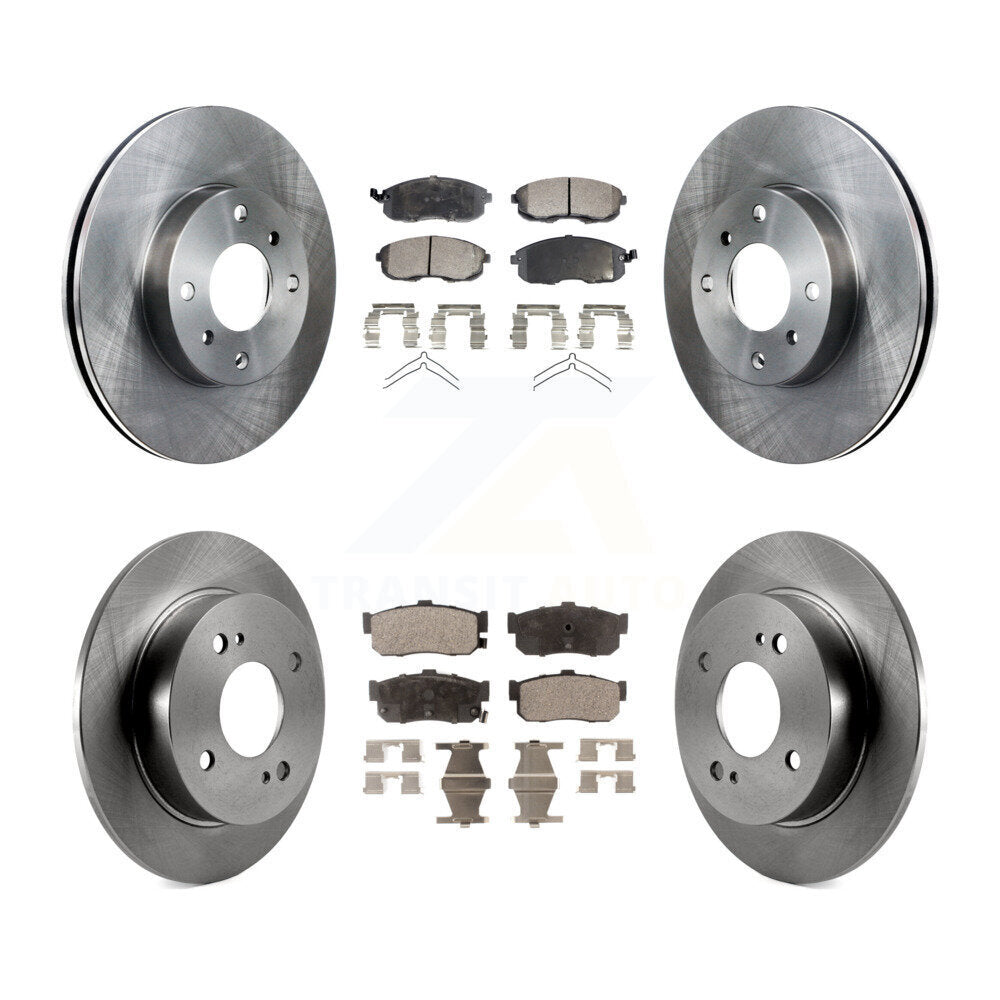 [Avant + Arrière] Kit de Disque et plaquette (céramique) de frein pour Nissan Altima Sentra INFINITI G20 K8T-101099
