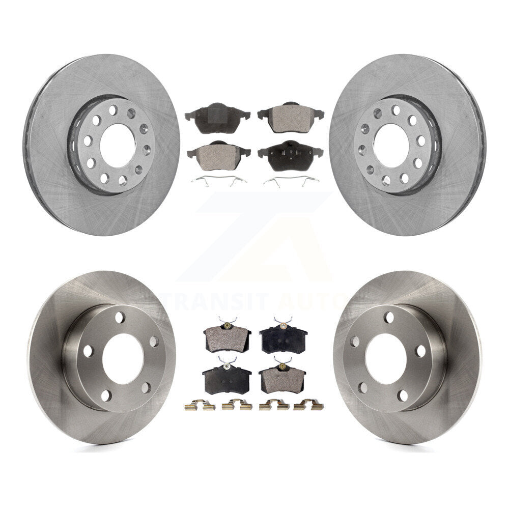 [Avant + Arrière] Kit de Disque et plaquette (céramique) de frein pour Volkswagen Passat Audi A4 K8T-101107