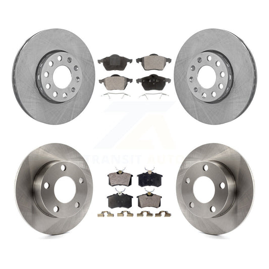 [Avant + Arrière] Kit de Disque et plaquette (céramique) de frein pour Volkswagen Passat Audi A4 K8T-101107