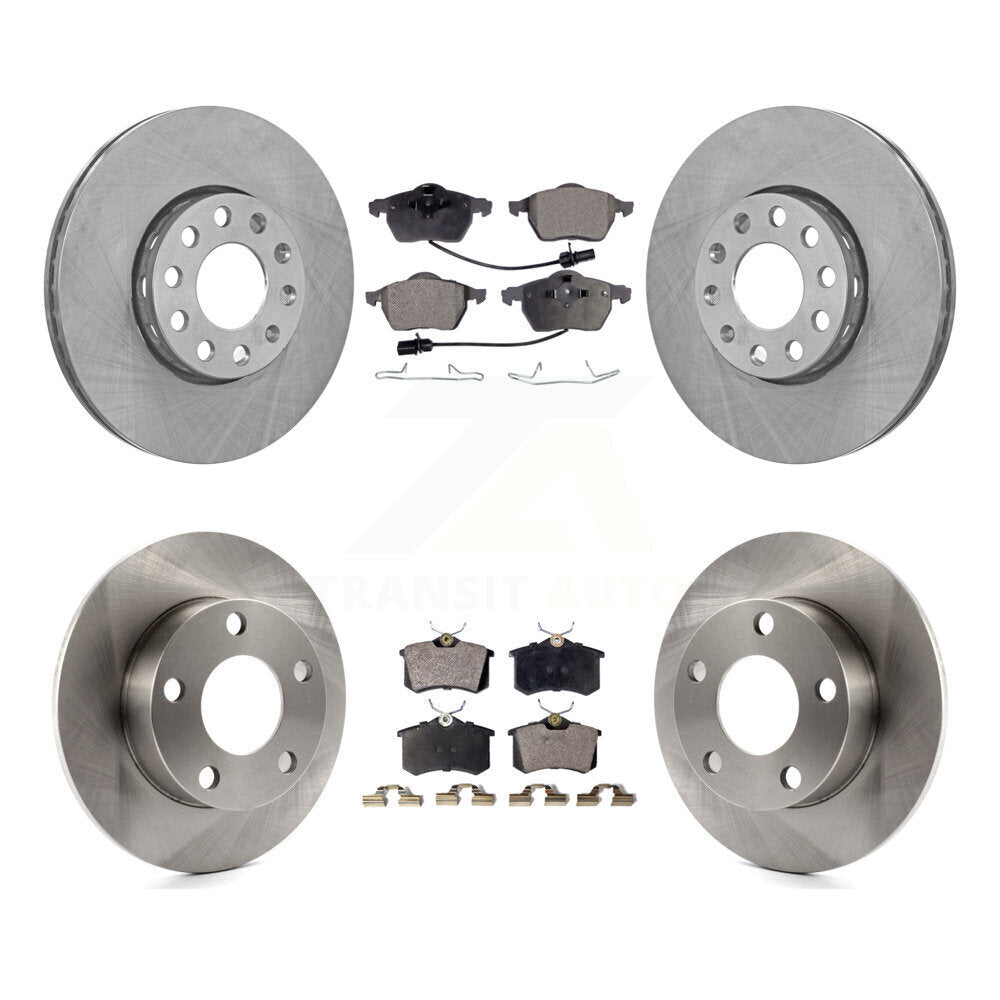 [Avant + Arrière] Kit de Disque et plaquette (céramique) de frein pour Volkswagen Passat Audi A4 K8T-101113