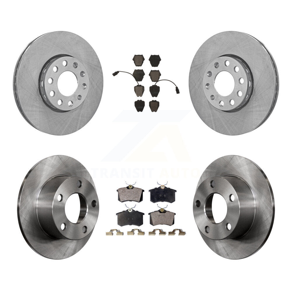 [Avant + Arrière] Kit de Disque et plaquette (céramique) de frein pour 2002 Volkswagen Passat FWD avec Dual Piston Caliper K8T-101116
