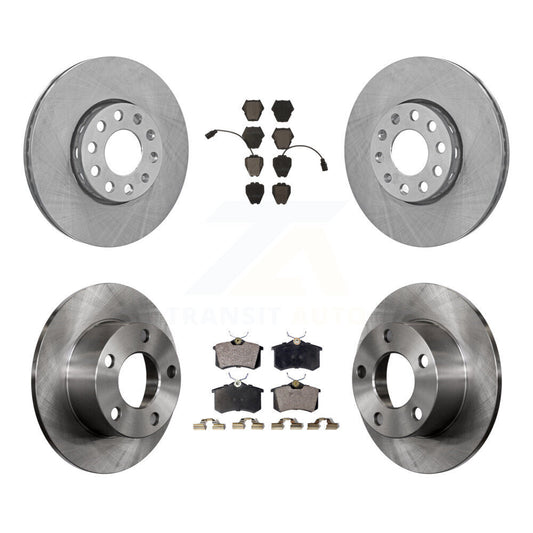 [Avant + Arrière] Kit de Disque et plaquette (céramique) de frein pour 2002 Volkswagen Passat FWD avec Dual Piston Caliper K8T-101116
