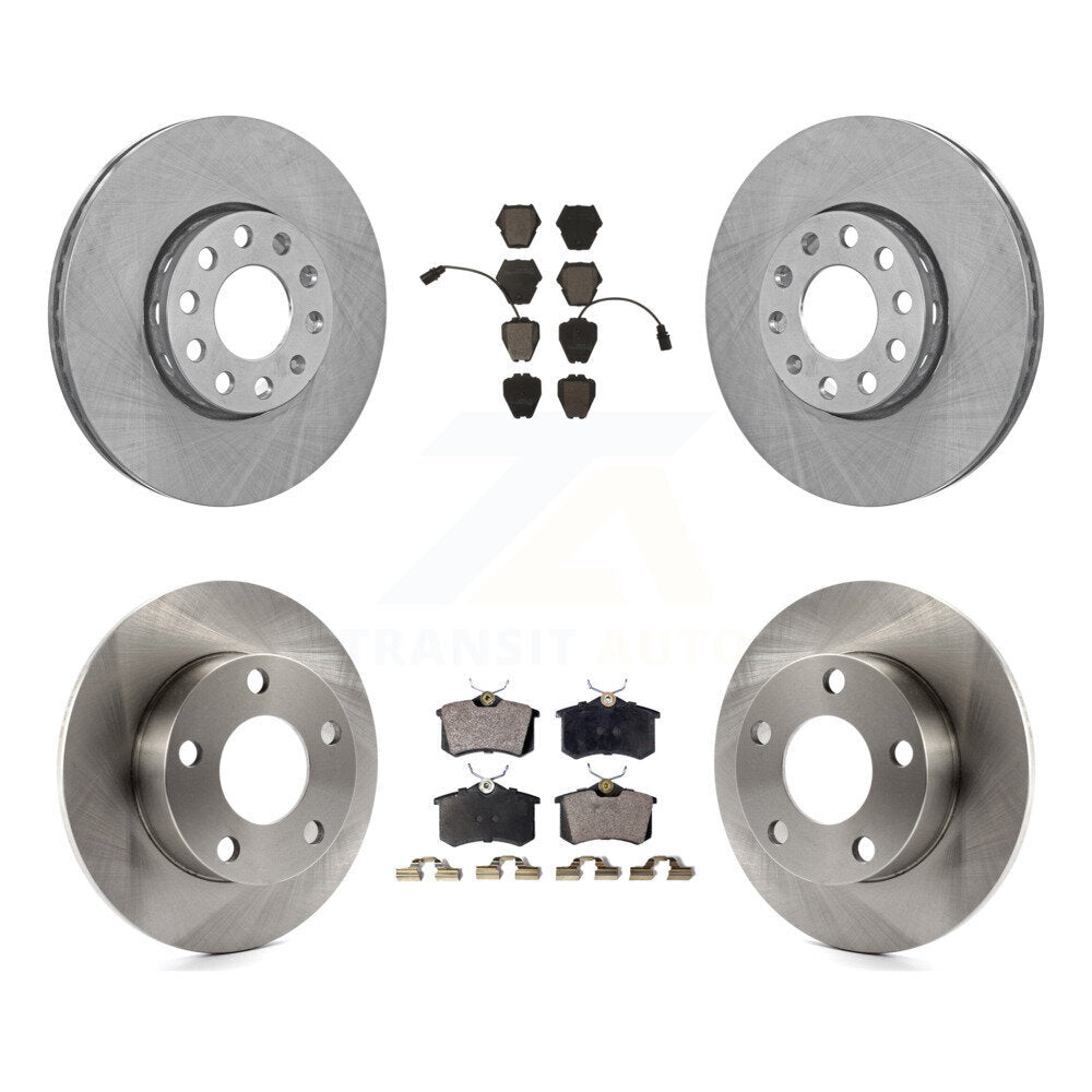[Avant + Arrière] Kit de Disque et plaquette (céramique) de frein pour 2002 Volkswagen Passat AWD avec 2.8L avec Dual Piston Caliper K8T-101117