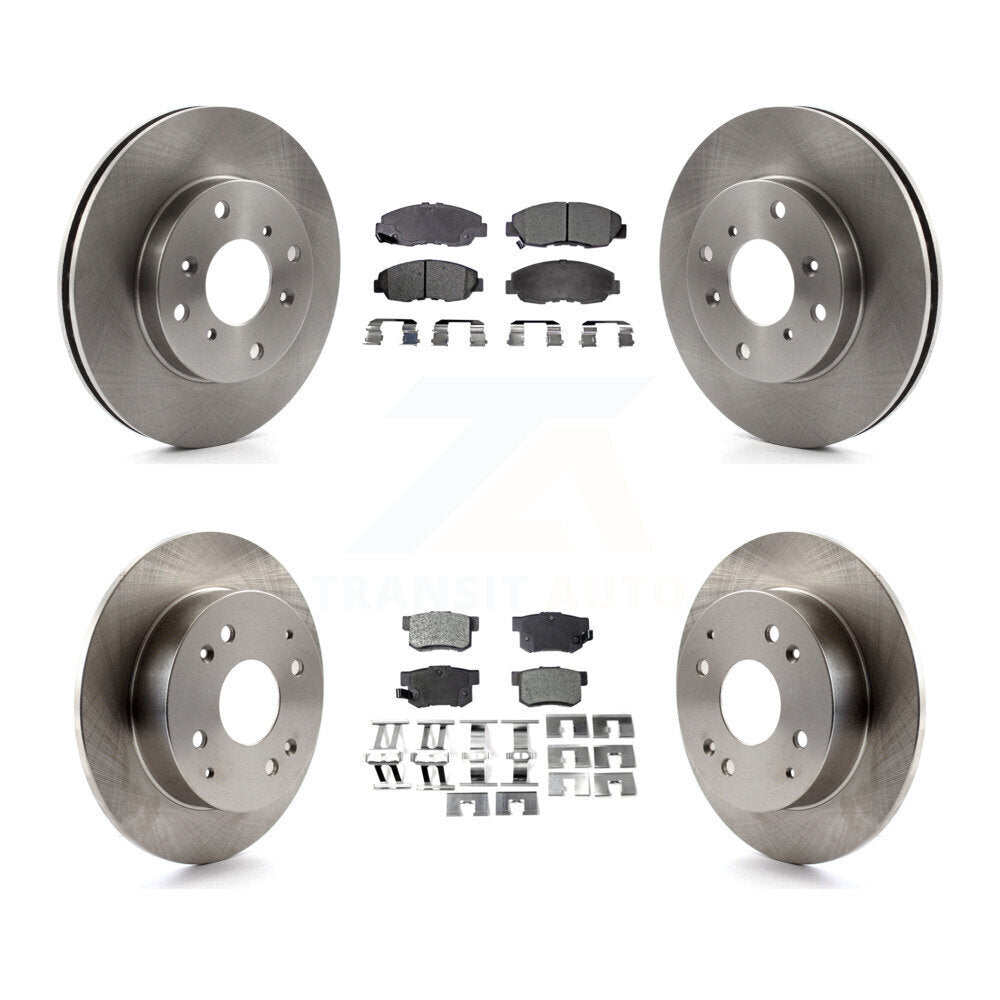 [Avant + Arrière] Kit de Disque et plaquette (céramique) de frein pour 1998-2002 Honda Accord Sedan avec 2.3L K8T-101132