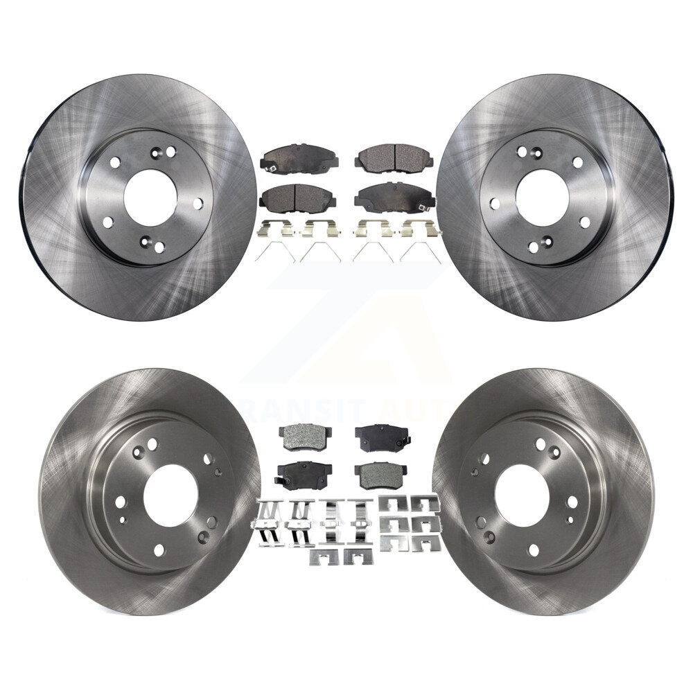 [Avant + Arrière] Kit de Disque et plaquette (céramique) de frein pour 2014-2015 Honda Civic Touring K8T-101133