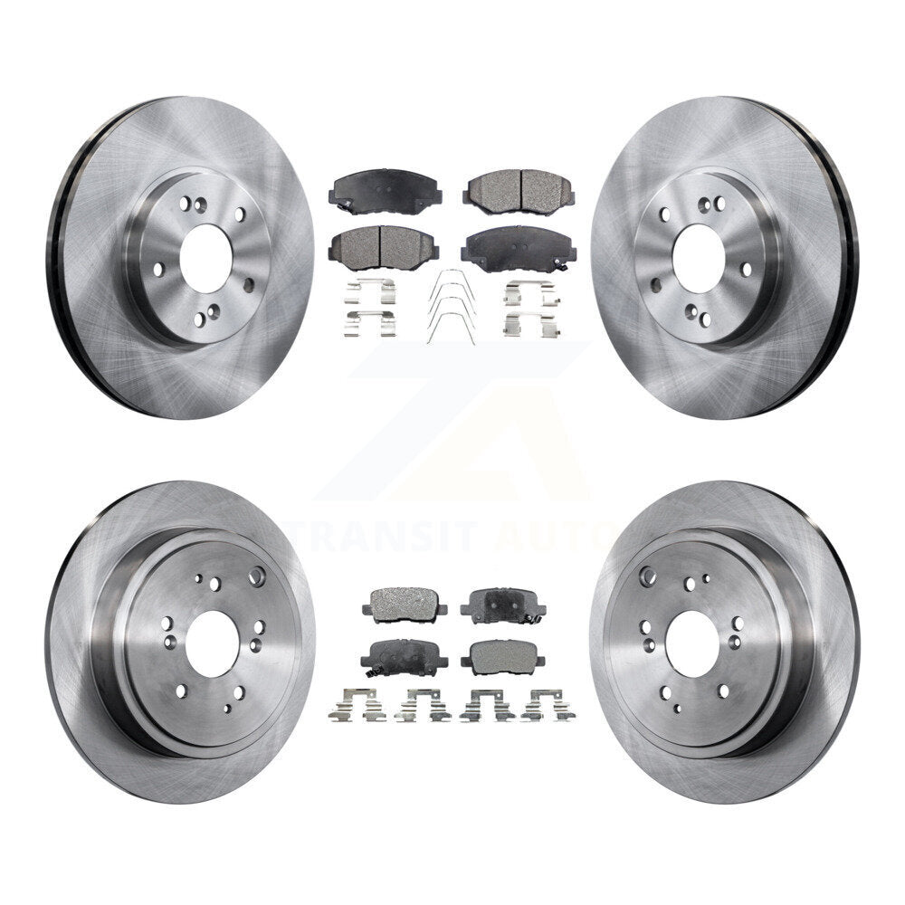 [Avant + Arrière] Kit de Disque et plaquette (céramique) de frein pour 2003-2008 Honda Pilot K8T-101161