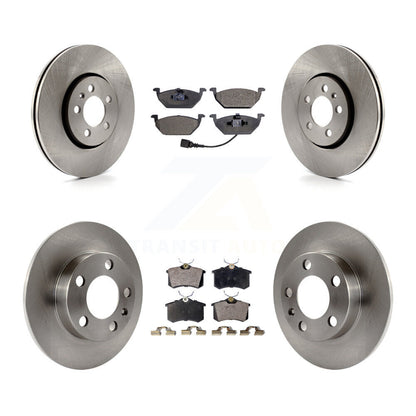[Avant + Arrière] Kit de Disque et plaquette (céramique) de frein pour 2000-2001 Volkswagen Golf 2.0L avec 288mm Diameter Rotor K8T-101163